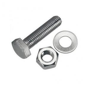 GI Nut Bolt With Washer 12mm x 4 Inch