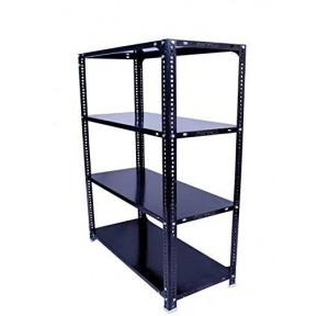 MS Slotted Angle Rack With 4 Shelves, 12 Gauge & 18 Gauge Shelves, Size - 84 x 36 x 24 Inch
