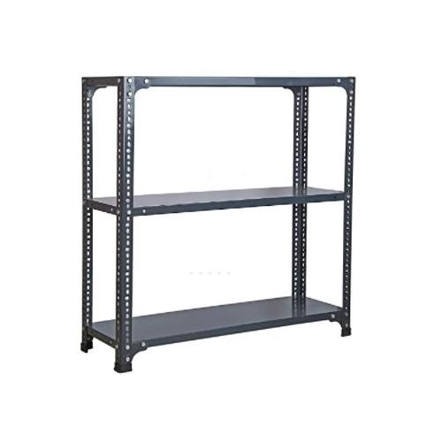 Angle Rack 3 Shelves Slotted 14 Gauge Mild Steel, Size: 24x47x72 Inch With 18 Gauge MS Shelves