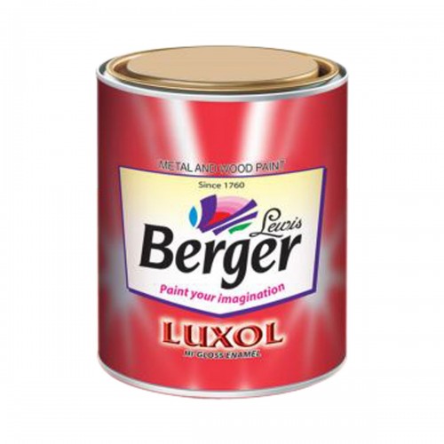 Berger Luxol High Gloss Enamel Paint Off White, 1 Ltr