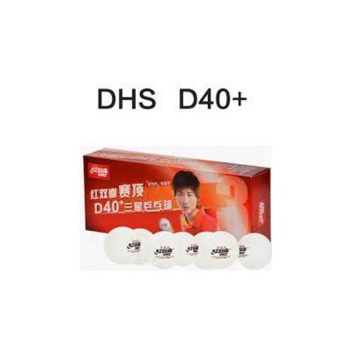 DHS Dual D40+ Table Tennis Ball, (Pack of 10 Pcs)