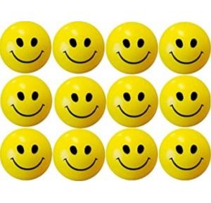 Smiley Ball, Pack of 12 Balls