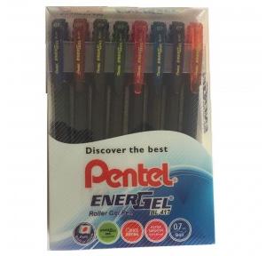 Pentel Color Roller Gel Pen Set (Pack of 8 Pcs)