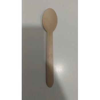 Brown Disposable Wooden Spoon 14 CM