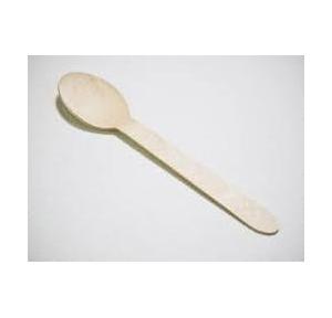 Brown Disposable Wooden Spoon 14cm