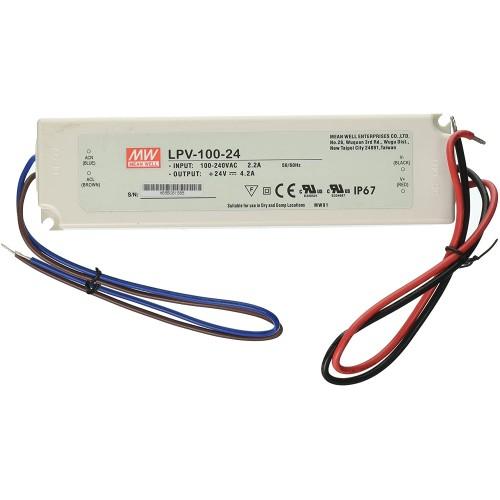 Mean Well LED Driver,100W, 4200mA, 90-264V, LPV-100-24 Constant Voltage