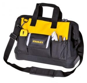 Stanley Multipurpose Tool Storage Water Proof Open Mouth Bag (Yellow-Black), STST512114, 12 Inch