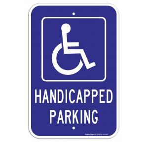 Handicap Parking Signage For Four Wheeler, Size-A4