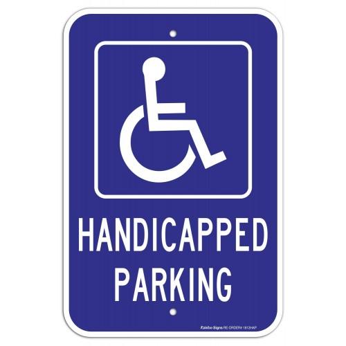 Handicap Parking Signage For Four Wheeler, Size-A4