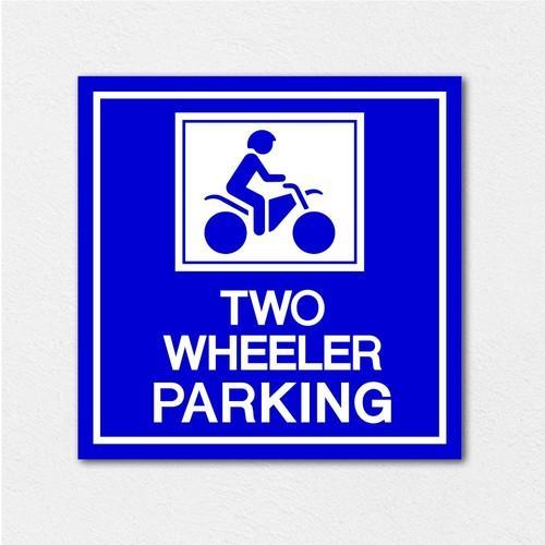 Handicap Parking Signage For Two Wheeler, Size - A4