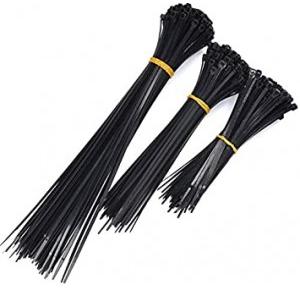 Black Cable Tie Set of 150mm, 200mm & 300mm