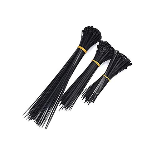 Black Cable Tie Set of 150mm, 200mm & 300mm