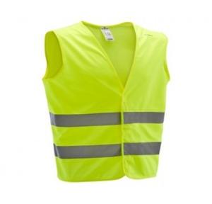 Safety Jacket Cloth Type Green 160 GSM With 2 Inch 3M Reflective Strip With Fabric Sticker at Front & Back (Free Size)