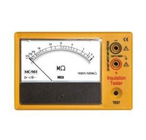 Meco Analog Insulation Tester With Battery Adaptor, 1000V - 2000M Ohm, MC 981BA