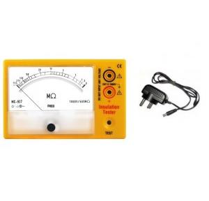 Meco Analog Insulation Tester With Battery Adaptor, 1000V - 500M Ohm, MC 907BA