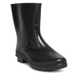 Hillson Don Black Gumboots With Lining, Size: 9, Length: 9 Inch