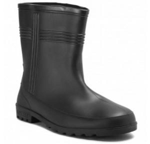 Hillson Hitter Black Gumboots Without Lining, Size: 9, Length: 9 Inch