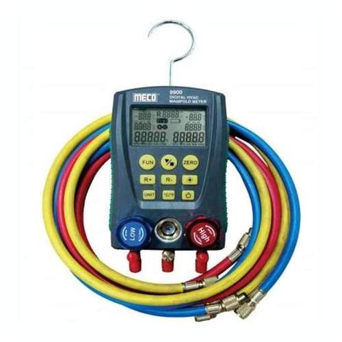 Meco Digital HVAC Manifold Meter With Temperature Clamp, 9900T