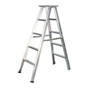Ladder Heavy Duty Self Supporting with Platform Load Capacity - 150 kg . Aluminum 11 Ft