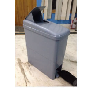 Plastic Feminine Sanitary Bin, Grey Capacity- 21 Ltr