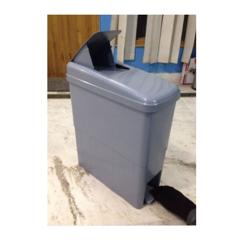 Plastic Feminine Sanitary Bin, Grey Capacity- 21 Ltr