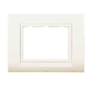 Anchor Roma Classic Tresa Plate With Base Frame 2M, 30227 WH (White) With Anchor Roma Classic 20A 1 Way Switch, 21066