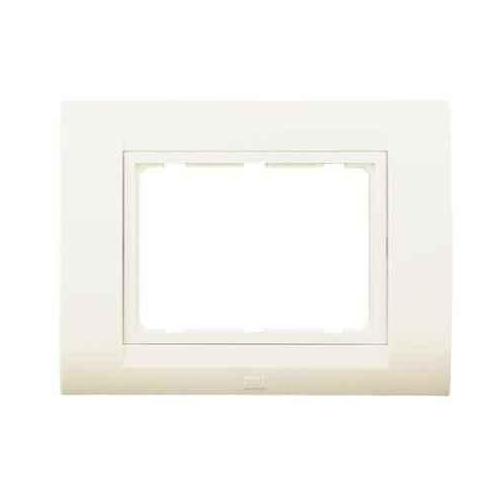 Anchor Roma Classic Tresa Plate With Base Frame 2M, 30227 WH (White) With Anchor Roma Classic 20A 1 Way Switch, 21066