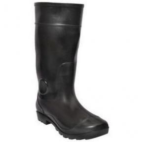 Hillson 101 Black Gumboots With Lining, Size: 8, Length: 12 Inch