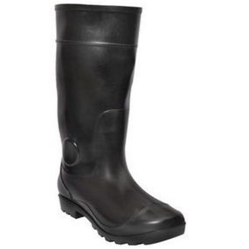 Hillson 101 Black Gumboots With Lining, Size: 8, Length: 12 Inch