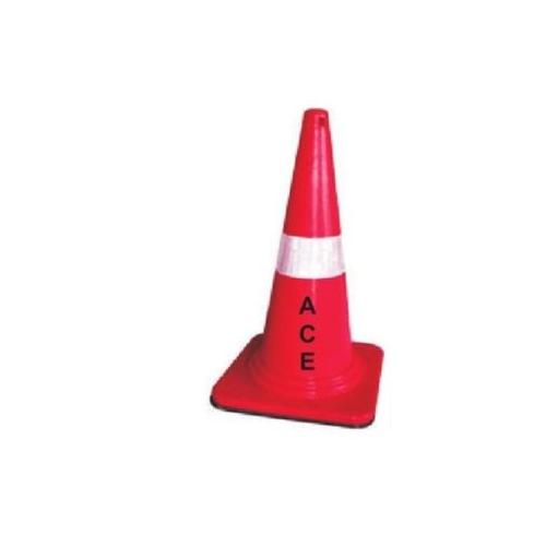 Ace Traffic Flexible Cone, Model No - ACE-TC-750 RR 1, Height : 750 mm, Square Base : 380x380 mm, Total Weight : 3.5 kg