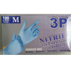 3P Nitrile Examination Gloves 1 Pair