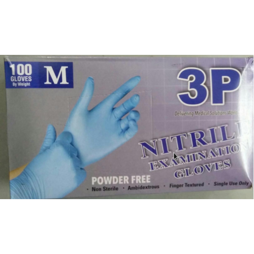 3P Nitrile Examination Gloves 1 Pair