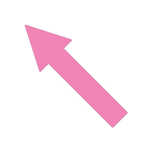 Vinyl Arrow Sticker Pink, Size - 15 x 6 inch