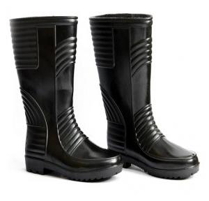 Hillson Welsafe Black Gumboots With Lining, Size: 9, Length: 12 Inch