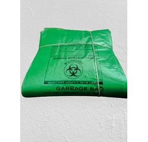 Biodegradable Green Garbage Bag, Size: 19x21 Inch, 51 Micron, Pack of 30 Pcs