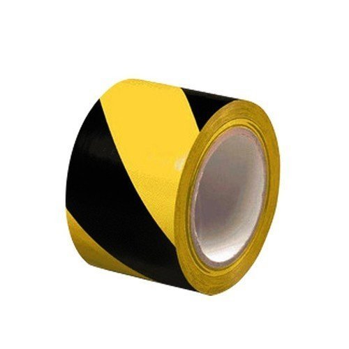 Zebra Floor Marking Tape, 3 Inch, L 23 mtr +/- 2 mtr,  (Pack Of 4 Pcs)