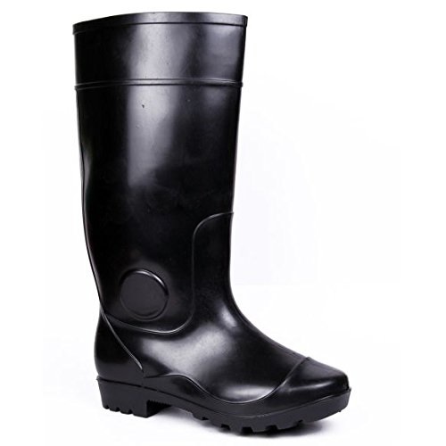 Hillson Century Black Gumboots With Lining, Size: 11, Length: 15 Inch