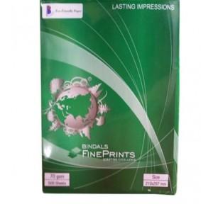 Bindal Fineprints (210x297mm) Copier Paper 70 GSM A4 (Pack of 500 Sheets)