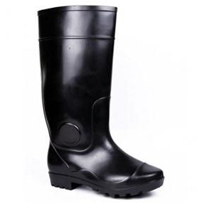 Hillson Century Black Gumboots With Lining, Size: 10, Length: 15 Inch