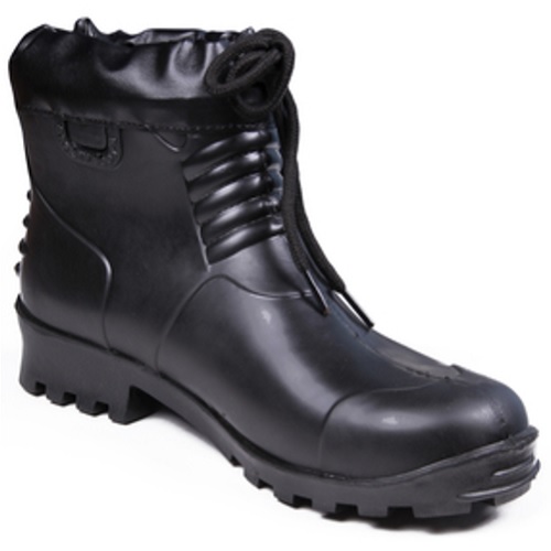 Hillson Collar Black Steel Toe Gumboots, Size: 8, Length: 9 Inch