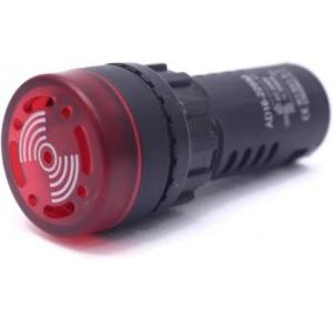 Led Flash Alarm Signal Indicator Light Lamp With Buzzer, Red, 24V DC, 22mm