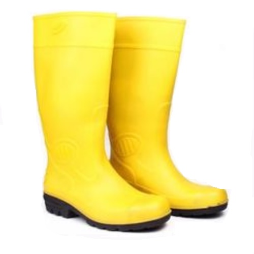 Hillson Phantom 412 Yellow Steel Toe Gumboots, Size: 9, Length: 15 Inch
