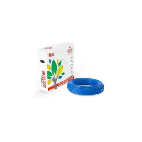 Polycab FR PVC Insulated Flexible Cable 1 Sqmm 2 Core Blue 100 mtr