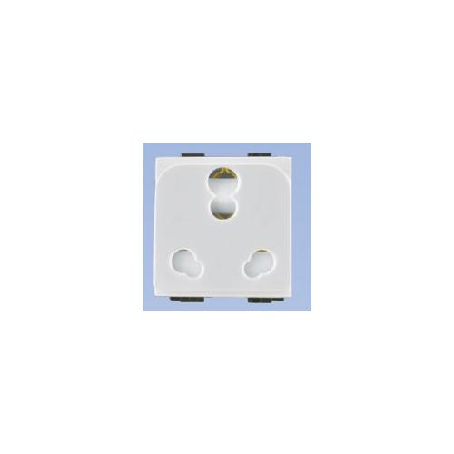 Anchor Woods Twin Socket 6A/16A 2 Module White 60110