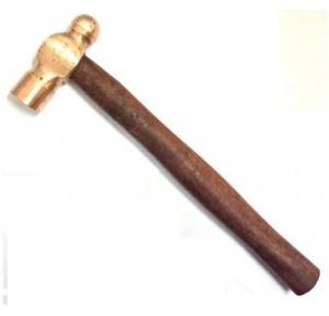 Lovely Copper Ball Pein Hammer with Wooden Handle, 900 gms