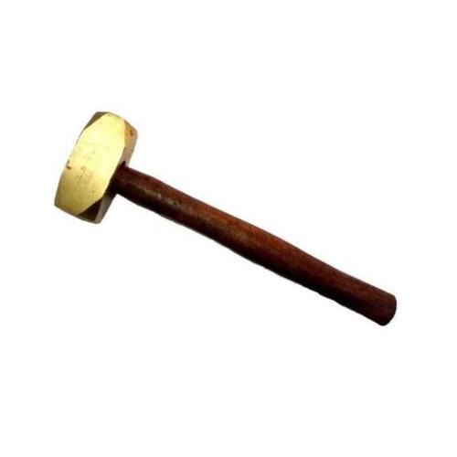 Lovely Brass Hammer with Wooden Handle, 3 Kg