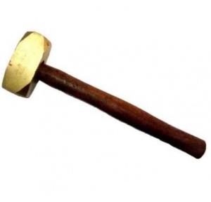 Lovely Brass Hammer with Wooden Handle, 500 gms
