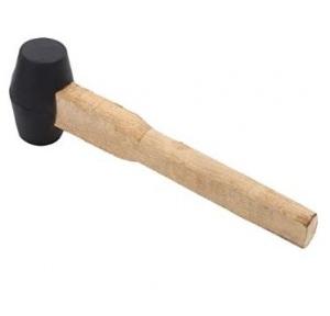 Lovely Rubber Hammer with Wooden Handle, 3 Inch