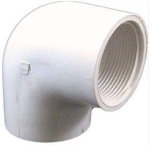 Supreme PVC Pipe Fitting One Side Threaded Elbow, 25 x 3/4 Inch