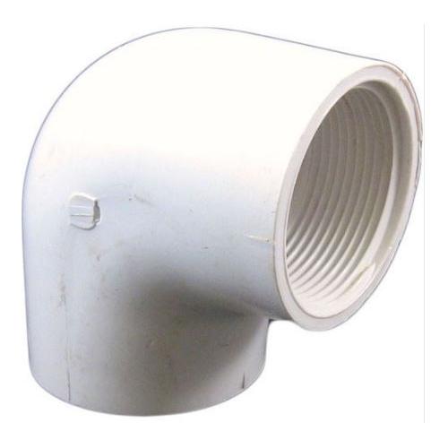 Supreme PVC Pipe Fitting One Side Threaded Elbow, 25 x 1/2 Inch